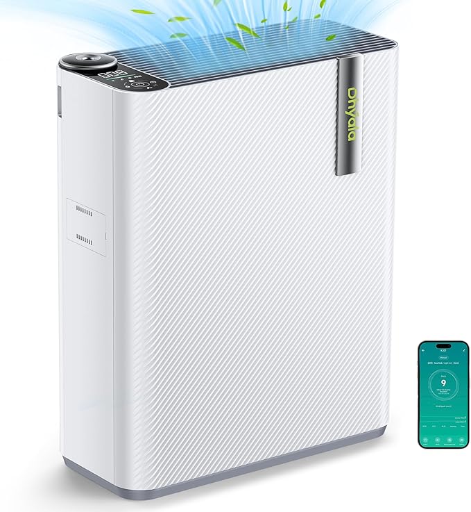 Smart HEPA Air Purifier with Humidifier & WiFi, 1732Ft² Coverage