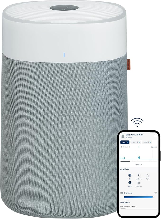 Blueair 211i Max Smart Air Purifier for Large Rooms